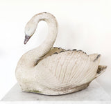 Mid Century Concrete Swan Jardinière