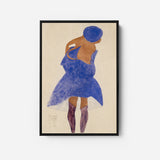 Standing Girl, Back View by Egon Schiele (1908)