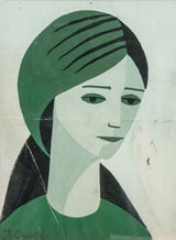 Portrait of a Young Lady by Jean Crotti