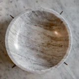 Ridge Round Small Marble Bowl