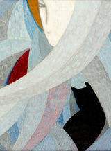 Woman With Cat by Jean Crotti (1923)