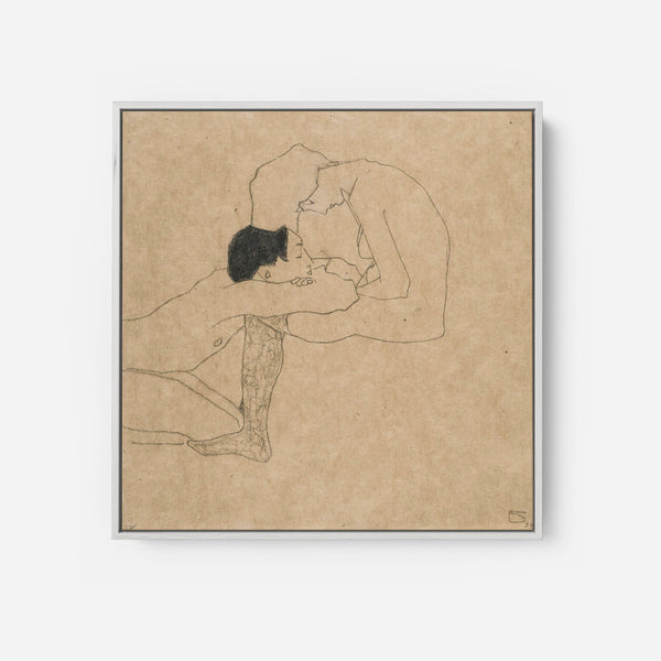 Lovers By Egon Schiele (1914)