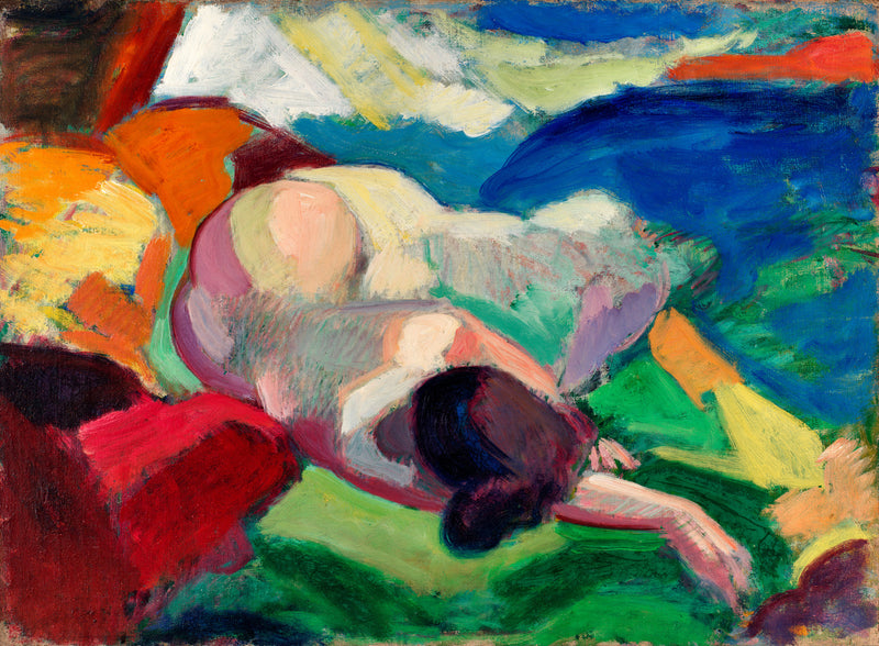Naked woman posing sensually by Carl Newman