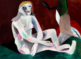 Seated Nude by Heinrich Campendonk (1920)