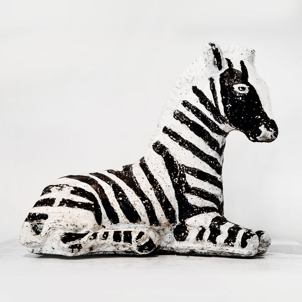 Hollywood Regency Era Zebra Statue -Small