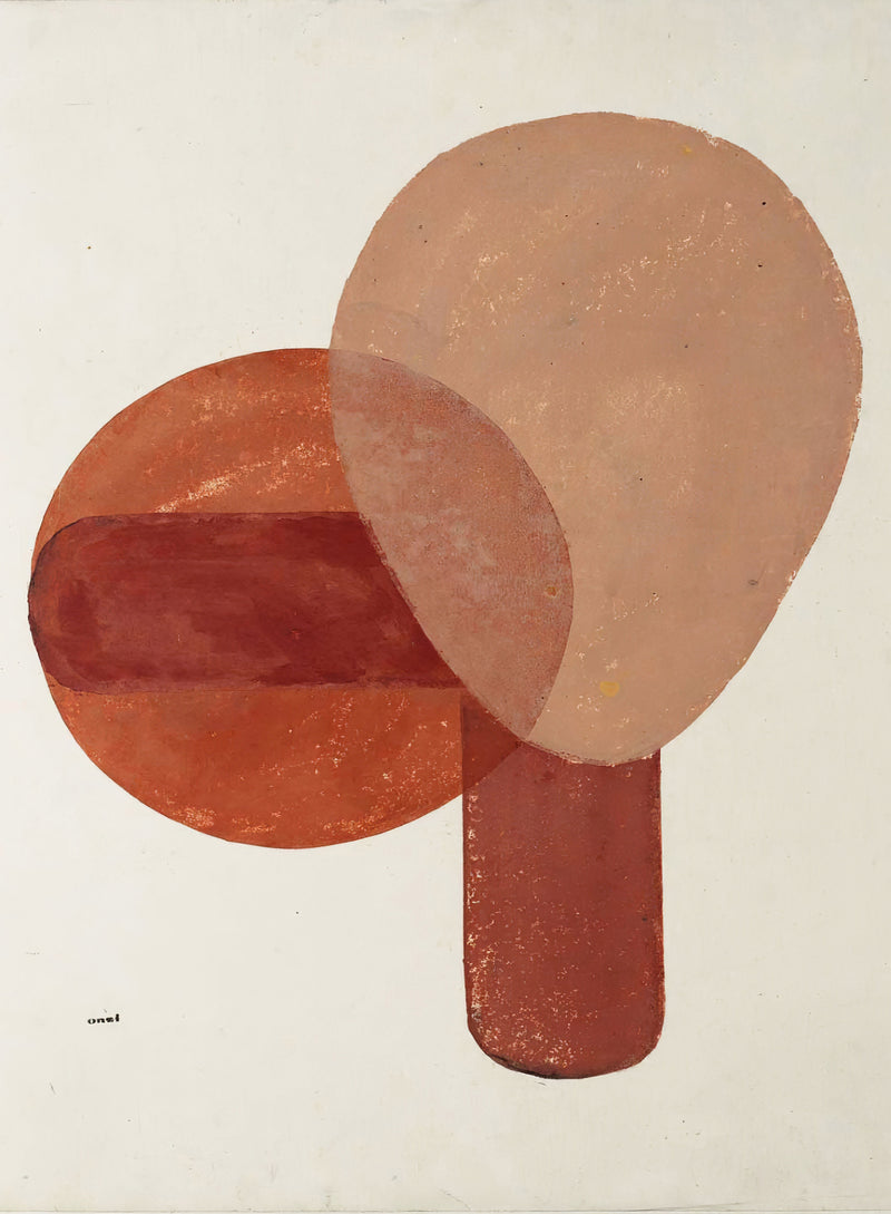 Composition in Red and Brown by Koshiro Onchi (1932)