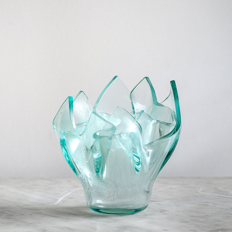 Brutalist Glass Vase